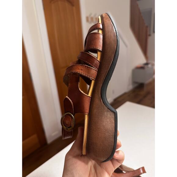 DANSKO Lolita Starppy Y2K Sandals Tan Slingback EU 38/39 Women's 7.5/8.5 - Picture 7 of 9